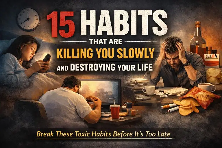 habits that are killing you slowly and destroying your health, mindset, and life