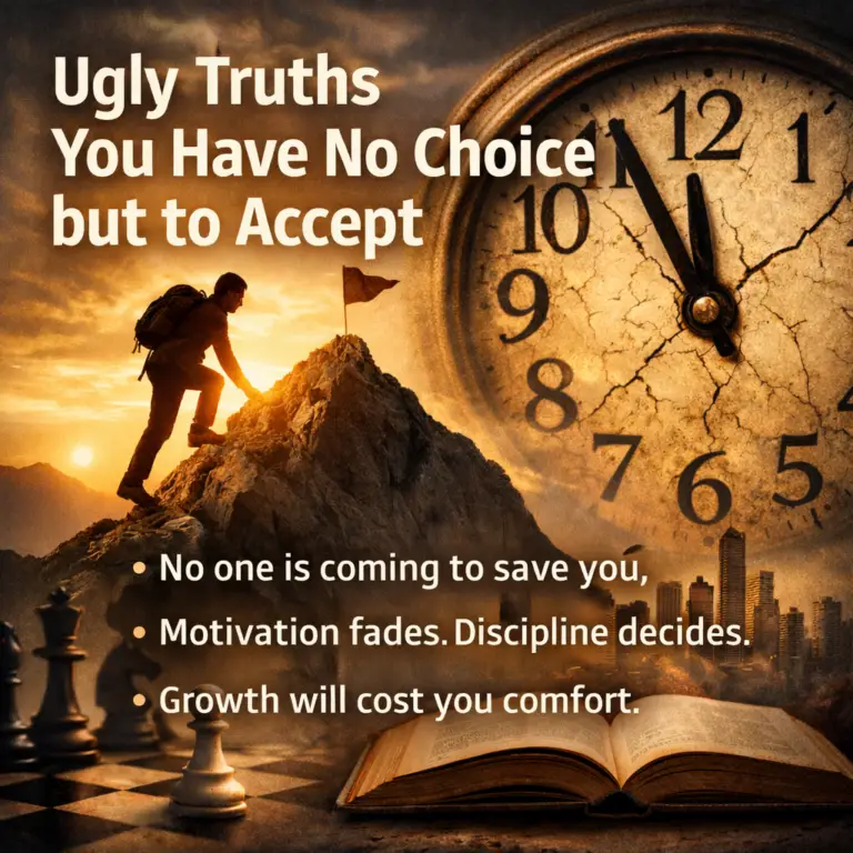 Ugly truths you have no choice but to accept about discipline, growth, and personal responsibility