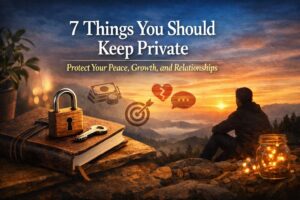 7 things you should keep private to protect peace, emotional boundaries, and personal growth mindset
