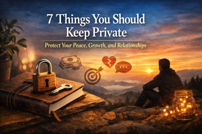 7 things you should keep private to protect peace, emotional boundaries, and personal growth mindset