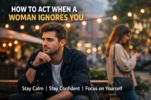 How to act when a woman ignores you without looking desperate`